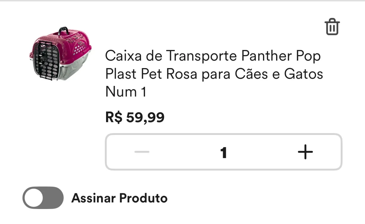 2 Caixas de Transporte Plast Pet Rosa e Roxa