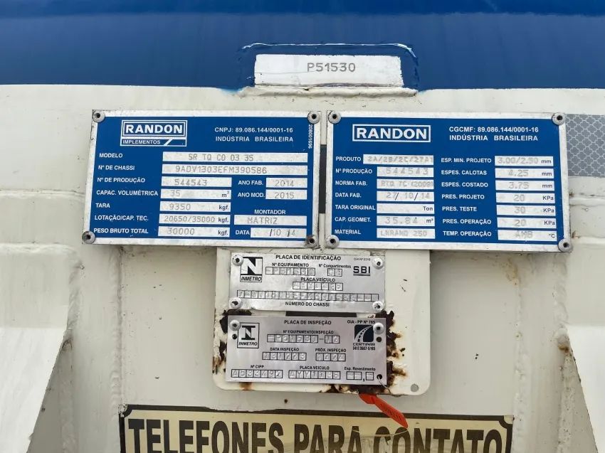 TANQUE RANDON VANDERLEIA 35 MIL LITROS ANO 15. - Foto 9