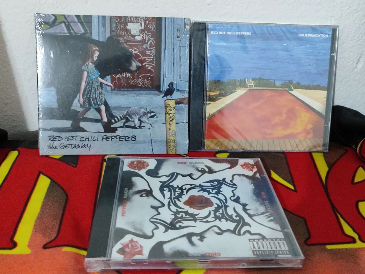 3CDs Red Hot Chili Peppers - The Getaway, Californication e Blood Sugar Sex Magik