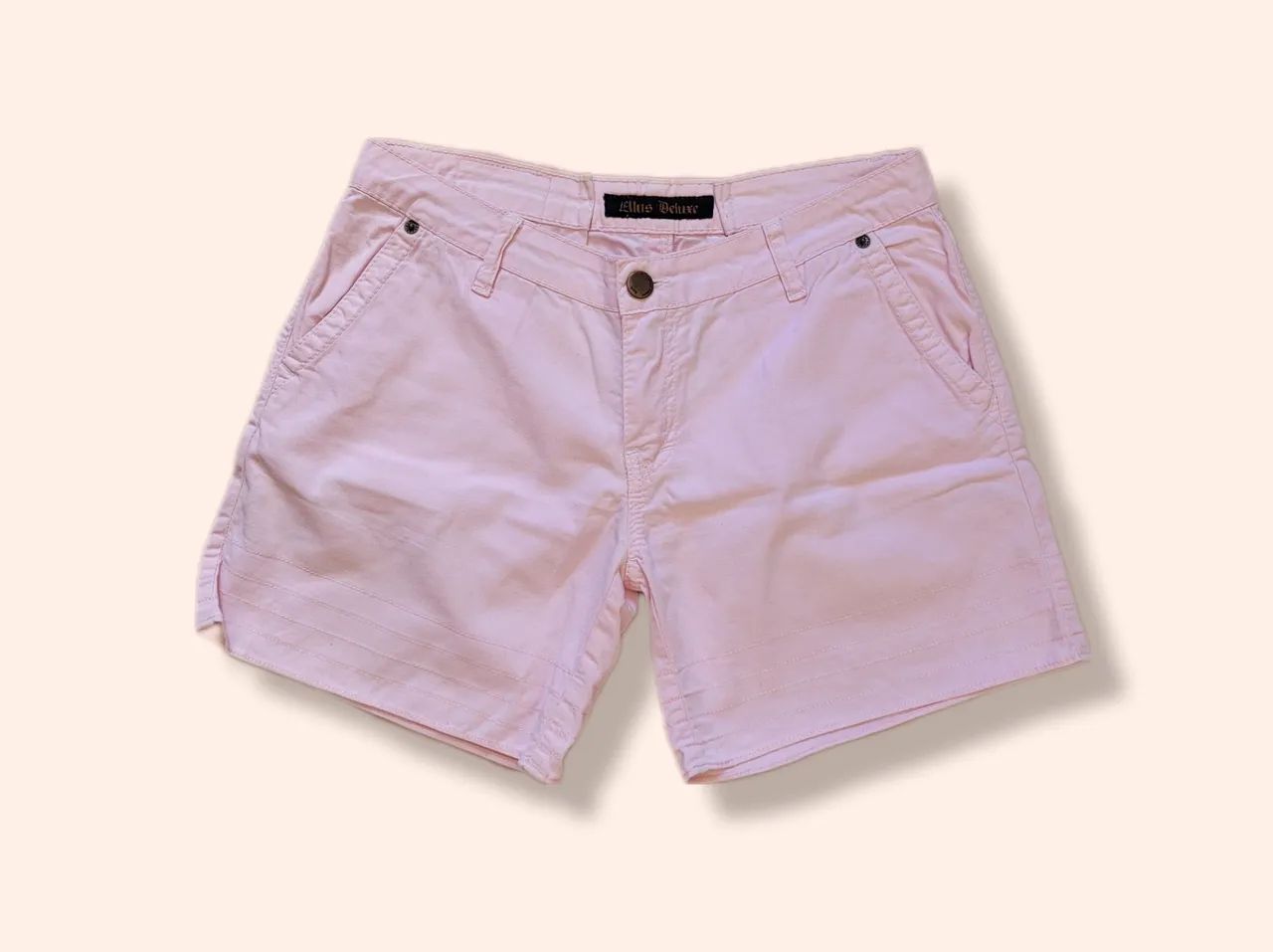Shorts feminino rosa Ellus y2k 2000