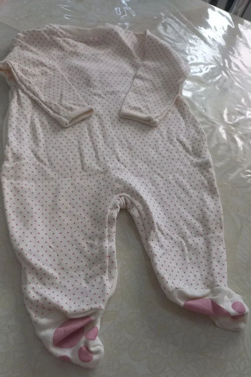 Macacão  feminino   tamanho  m rosa com bolinha  - Foto 5