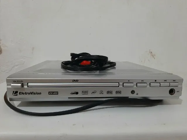 DVD player EletroVision Prata, funcionando