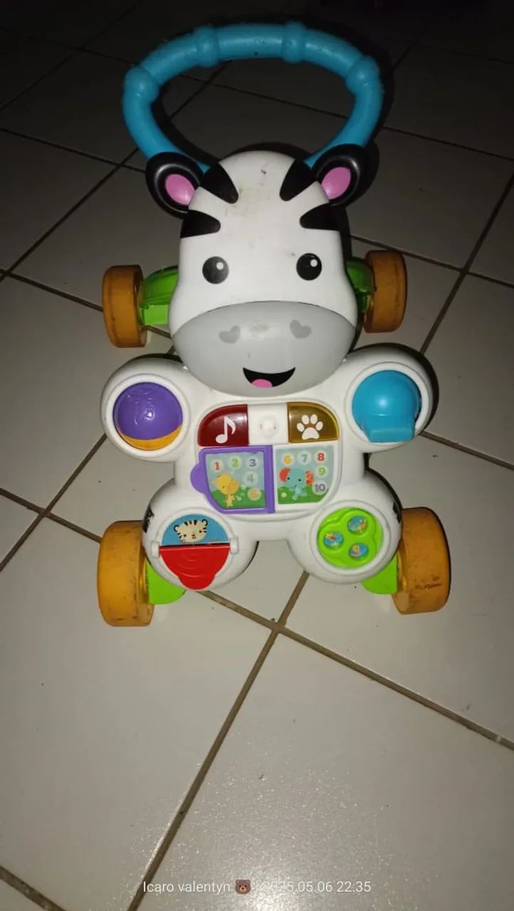 Andador Bebê Zebra Fisher Price