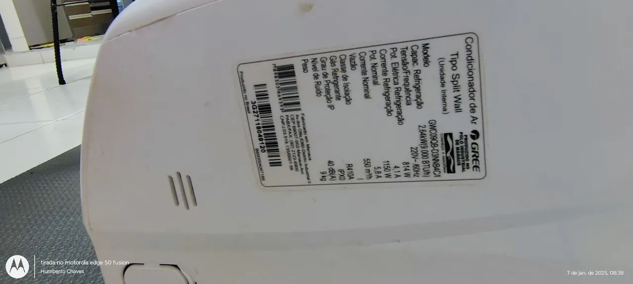 Vendo central de ar-condicionado de 9000btus - Foto 4