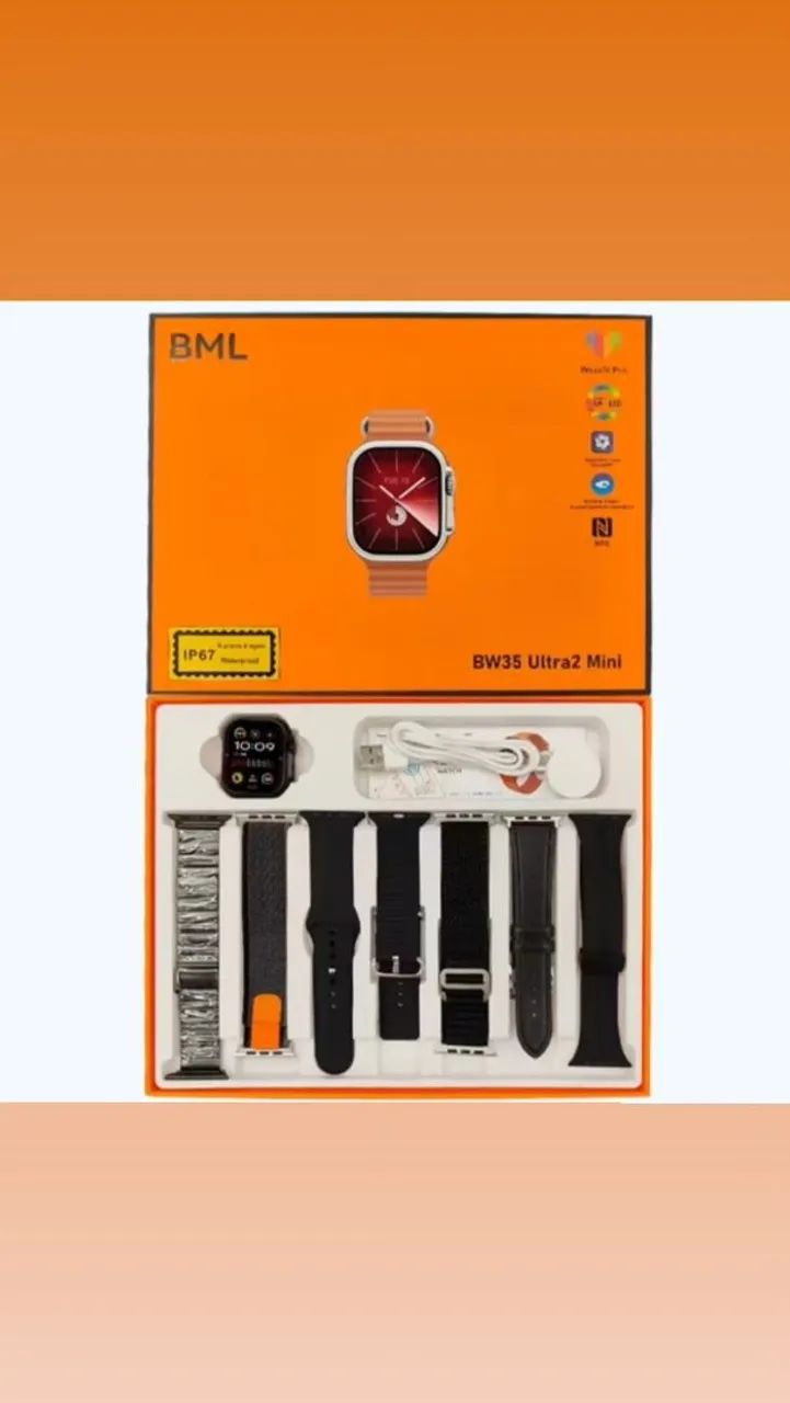 SMARTWATCH ULTRA mini kit com 7 pulseira Premium  - Foto 2