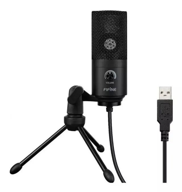 Microfone condensador Fifine K669 Usb Com Tripé - Foto 5