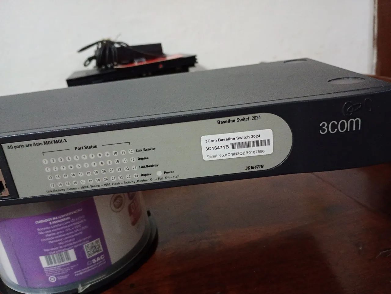 Switch de Rede 3Com 24 Portas  - Foto 2