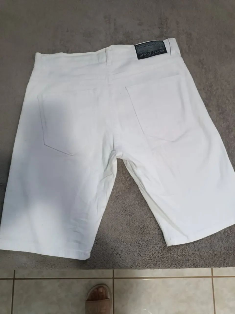 Bermuda Jeans Branca Tam 38
