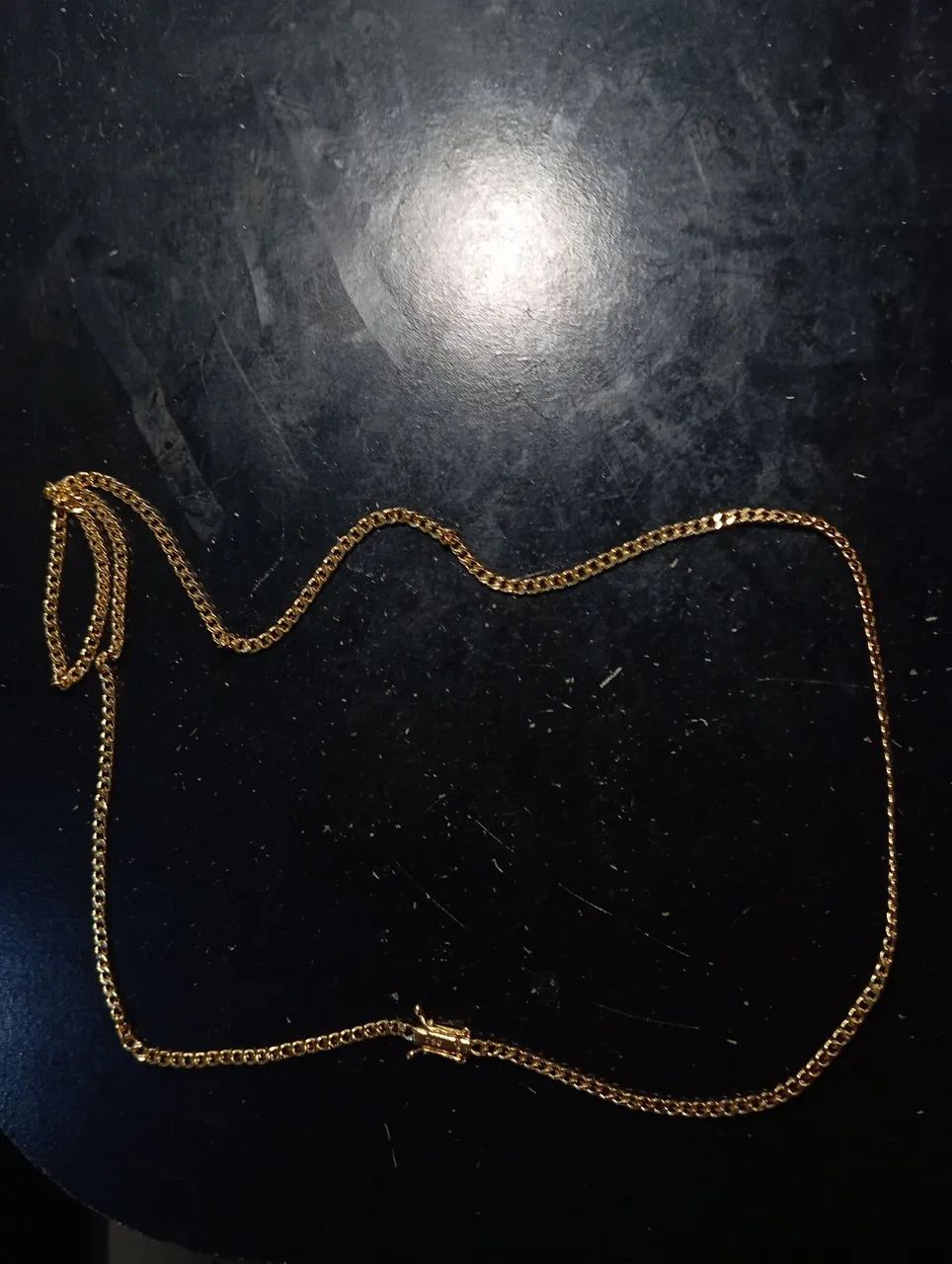 CORRENTE BANHADA A OURO 18K, 60CM