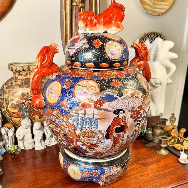 Grandioso e antigo pote em cerâmica oriental. - Foto 3