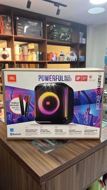 Caixa de Som JBL Partybox Encore Com 2 Microfones