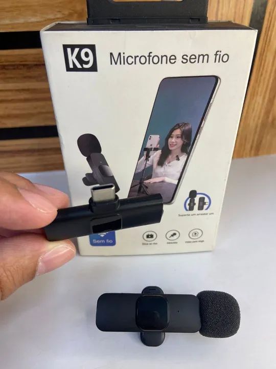 MICROFONE DE LAPELA TIPO C - K9 - Foto 4
