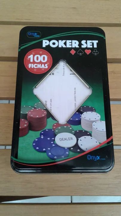 Fichas Para Poker Não Profissional  100 Fichas Onyx Games