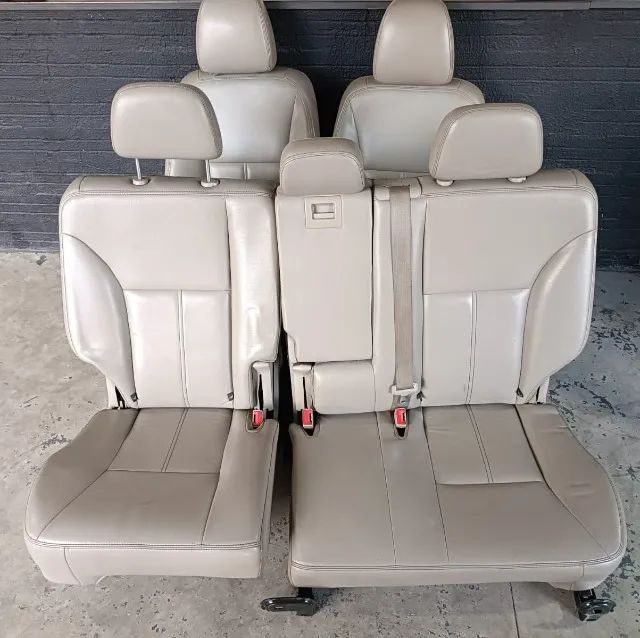 Jogo Bancos Ford Edge 2009 A 2015 - Couro Caramelo (Usado/Original) - Foto 7