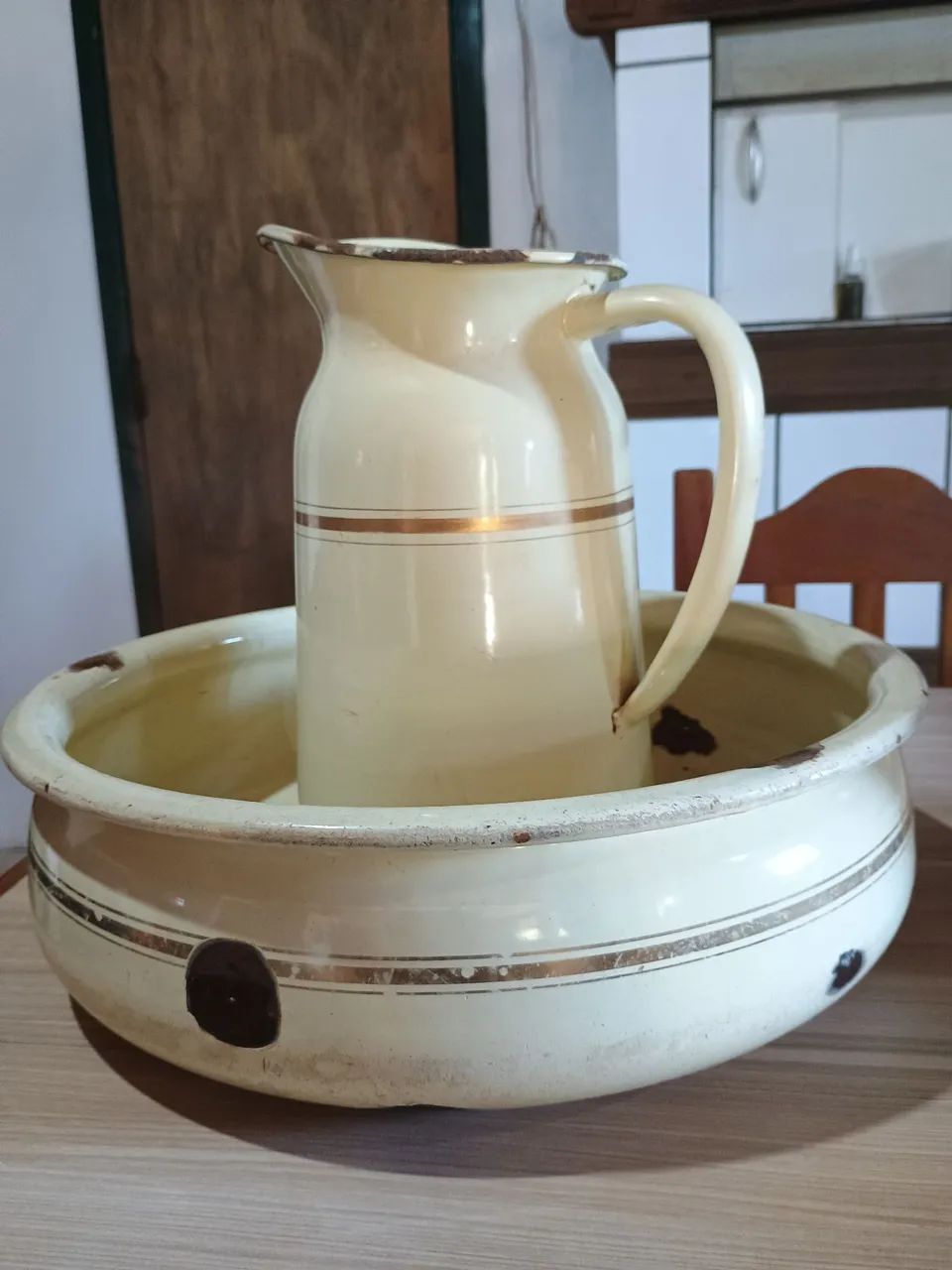 Antigo Gomil - Jarro e Bacia de Ágata  - Foto 6