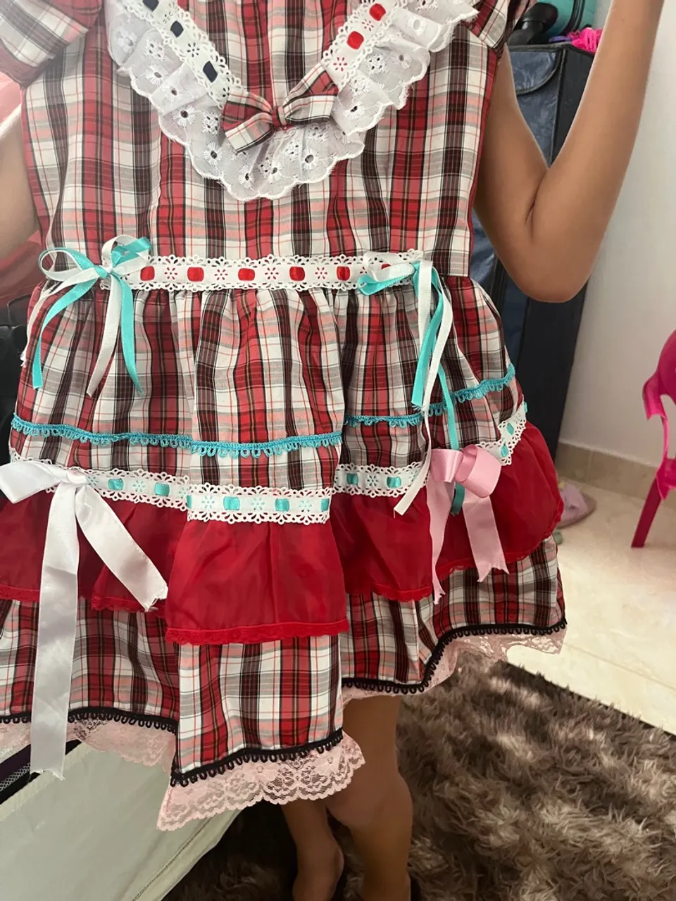 Vestido Xadrez Festa Junina
