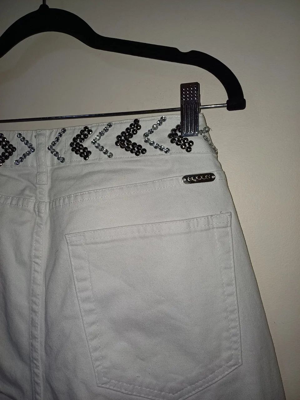 Calça branca Equus semi-nova feminina com detalhes - Foto 4