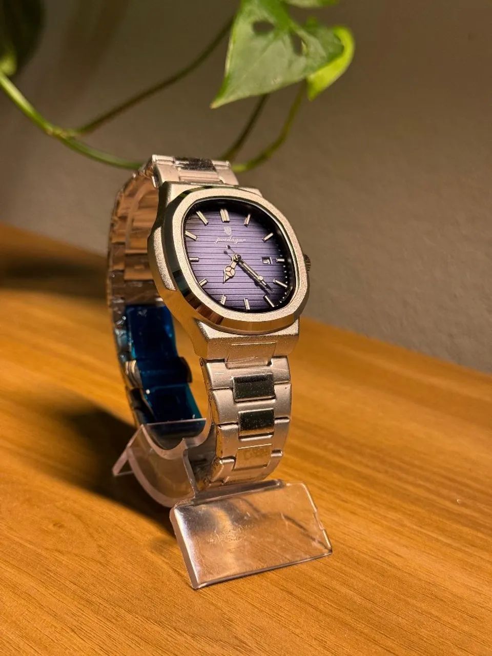 Relógio Masculino Poedagar Luxo - À Prova d?Água, Design Quadrado, Aço Inox<br>