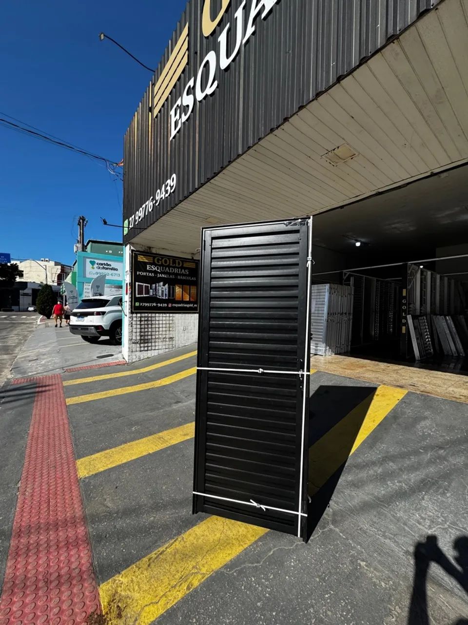 Portas de alumínio preto 60cm, 70cm ou 80cm - Super Promoção 