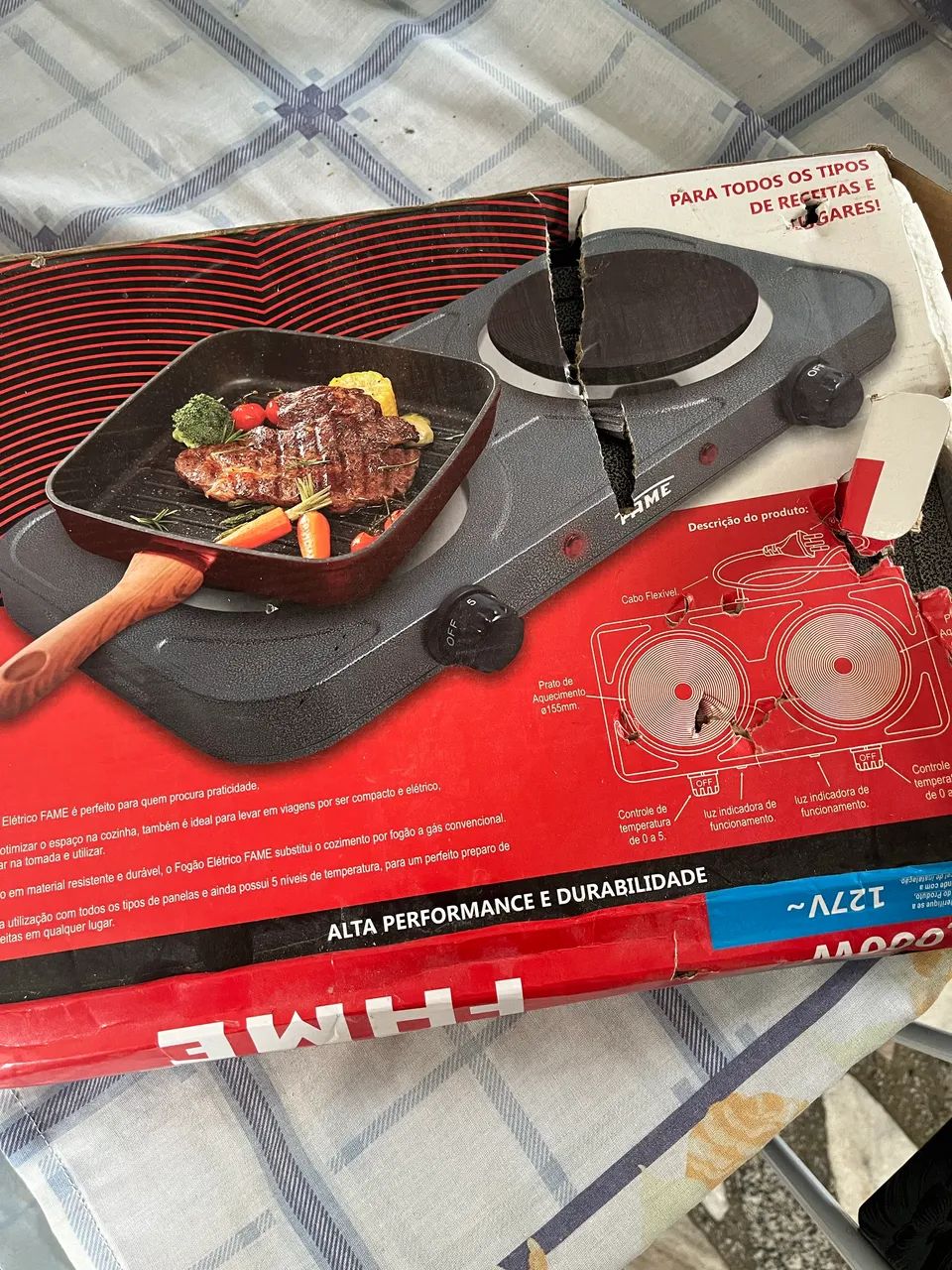 Fogão elétrico 127v fame  - Foto 4