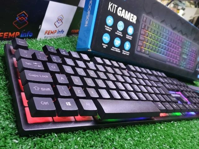KIT Teclado e Mouse Gamer RGB Anti Ghosting Anti Respingo TPC-096KP (Novo, com Garantia) - Foto 5