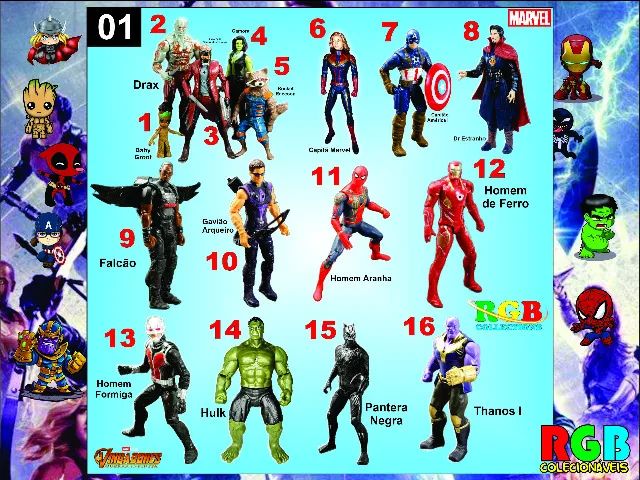Bonecos Vingadores / Marvel II (Venda Por Unidade) - Foto 2