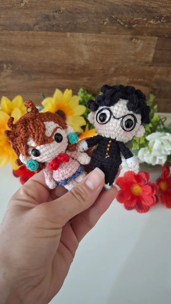 Momo Ayase + Okarun - Dandadan Amigurumi