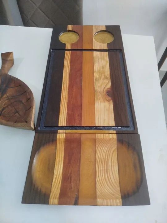 Conjunto de Tábuas de Madeira para Queijos e Petiscos - Foto 2