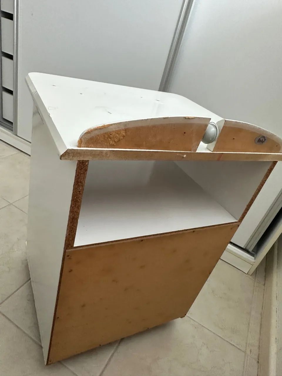 Gaveteiro branco com 2 gavetas - Foto 4