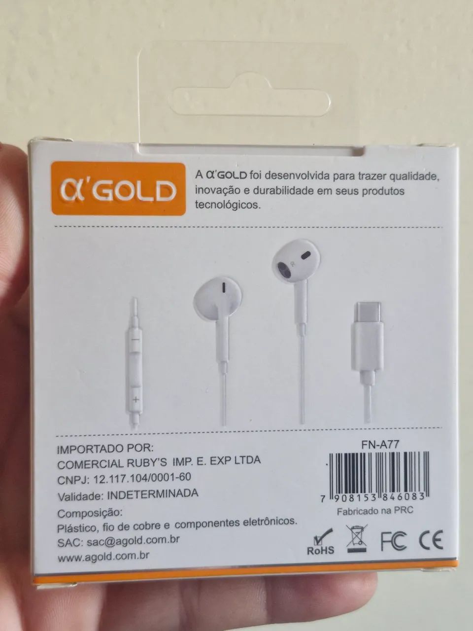 Fone de ouvido Tipo-C ?'GOLD FN-A77 - Foto 2