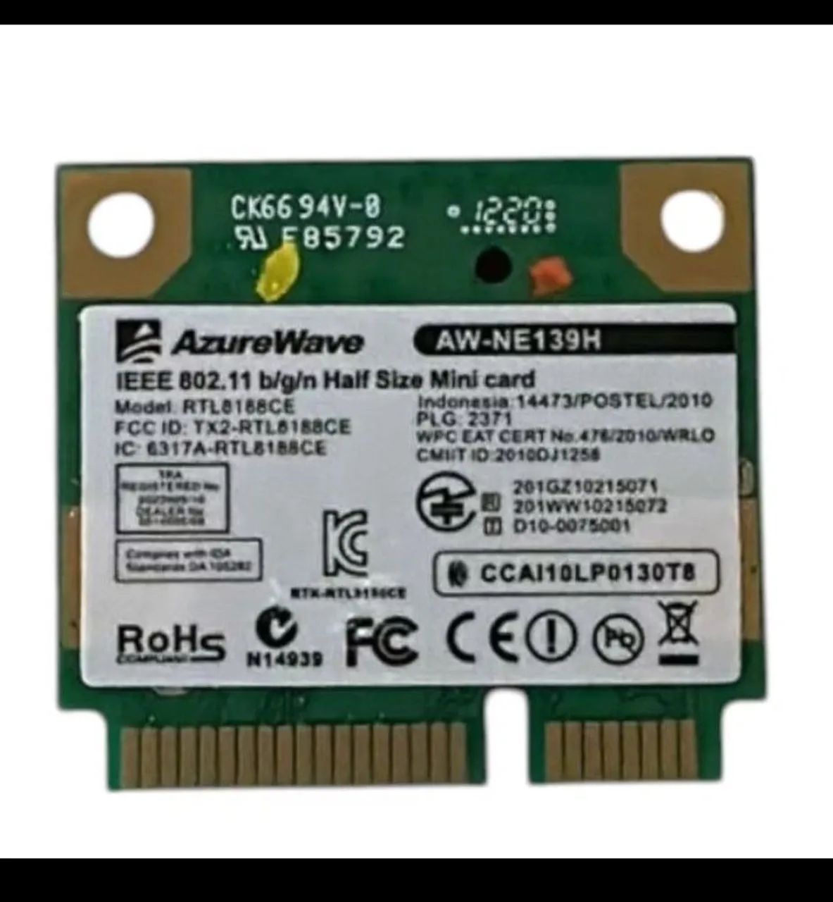 Placa Wi-fi de Notebook 