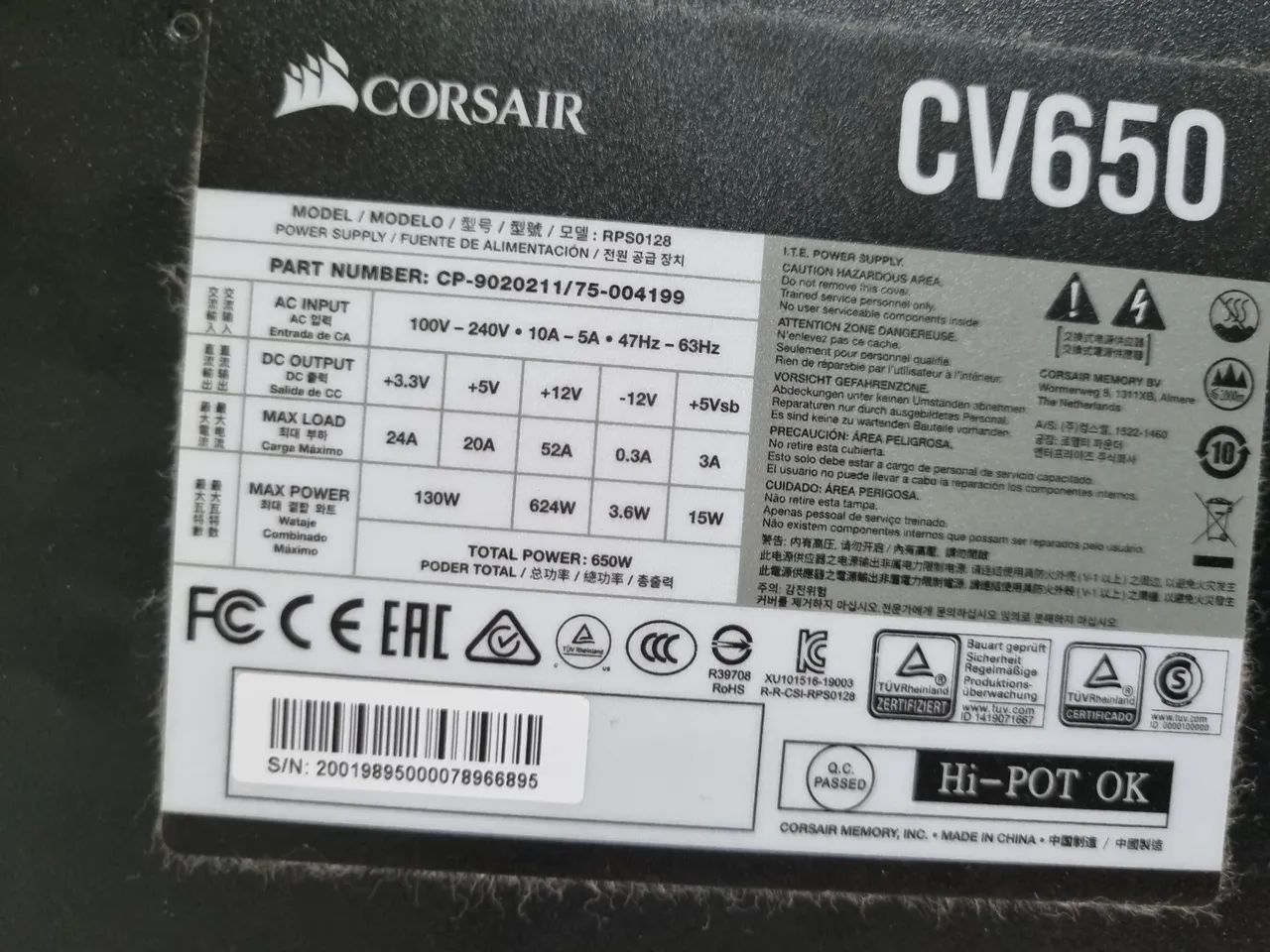 Fonte Corsair 650W - Foto 3