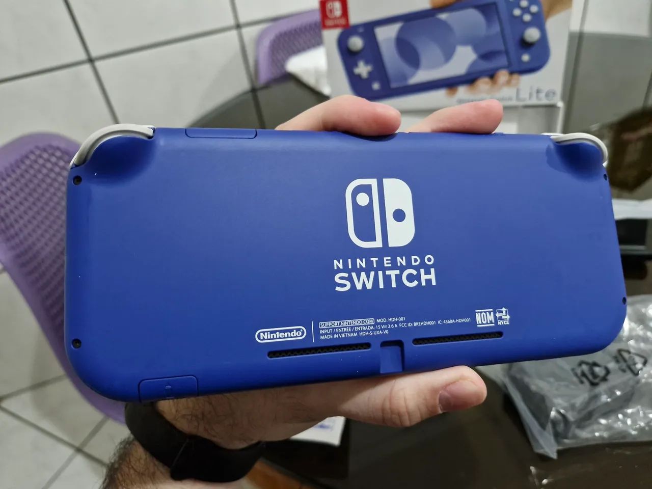Nintendo Switch Lite Azul - Novo - Foto 3