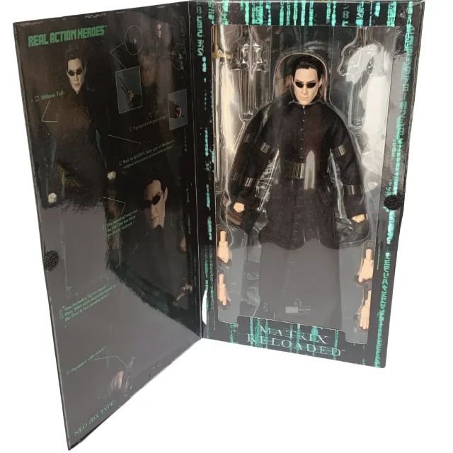 Neo Matrix Reloaded Real Action Heroes  Dx Type Medycom Toy - Foto 3