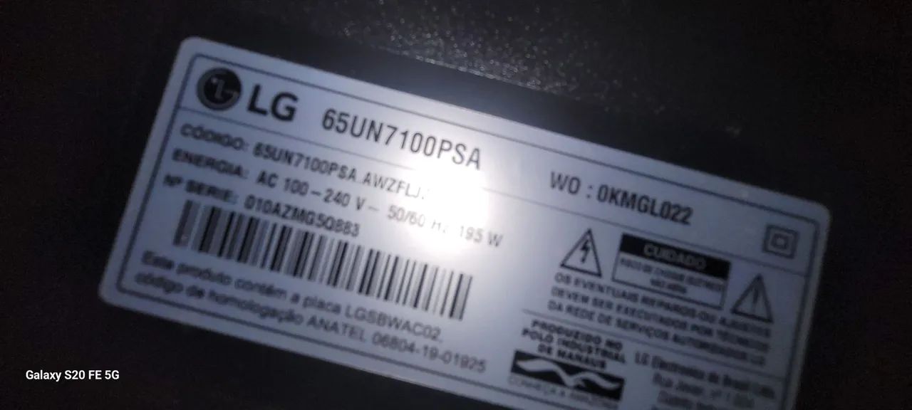 TV LG 65UN7100PSA 65 polegadas