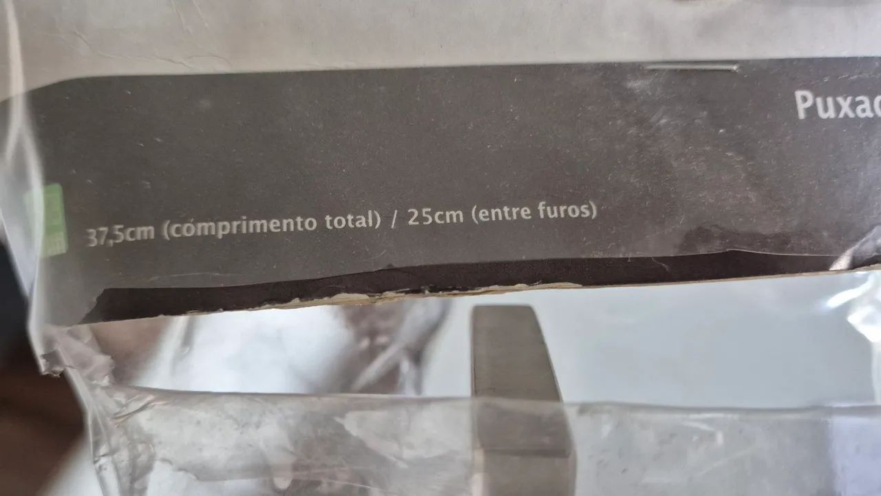 Puxador novo 37cm aço escovado  - Foto 6