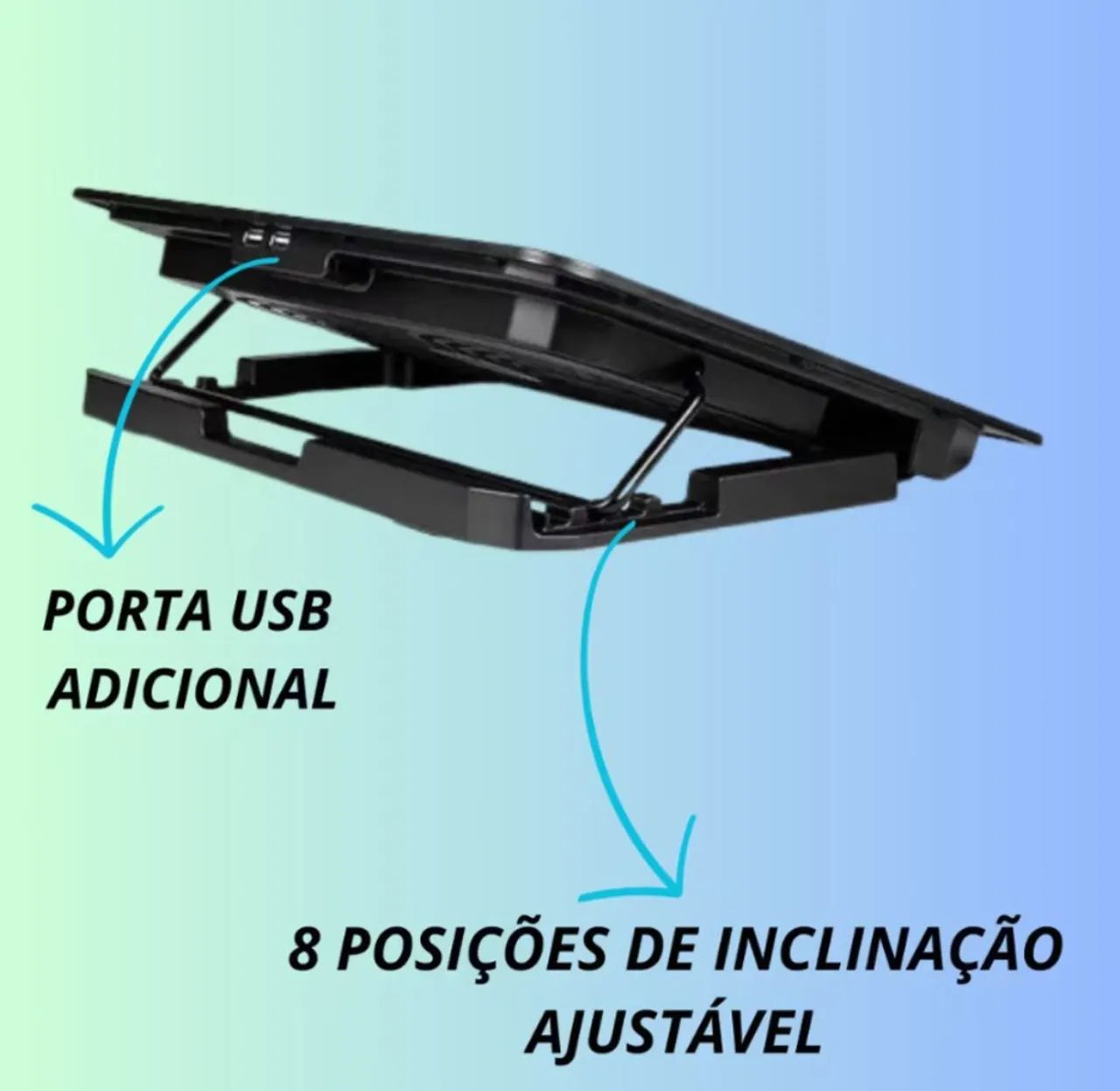 Suporte  Notebook c/ 2 Coolers - Foto 2
