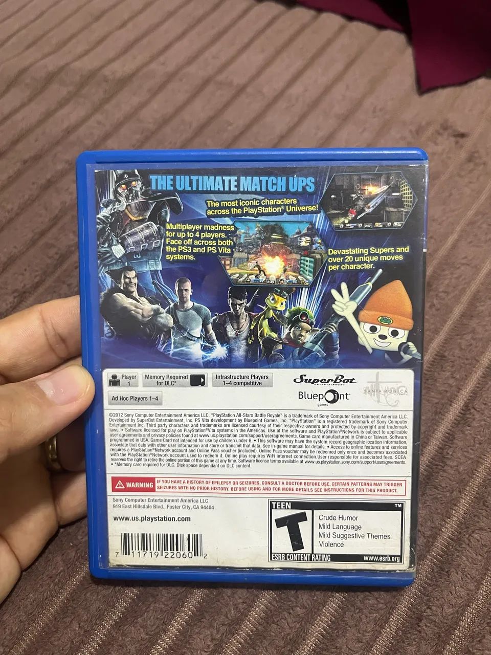 PlayStation All-Stars Battle Royale - PS Vita - Version Promo Press - Comme Neuf