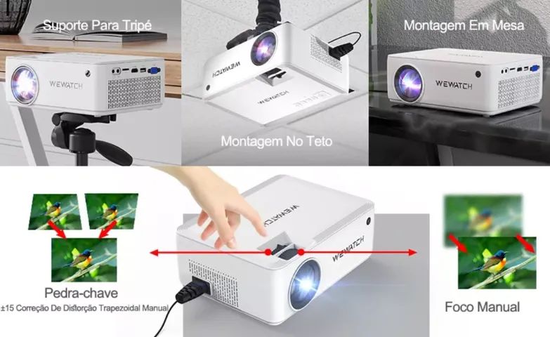 Projetor Wewatch V10 8500 Lumens Led 1080p - Foto 3