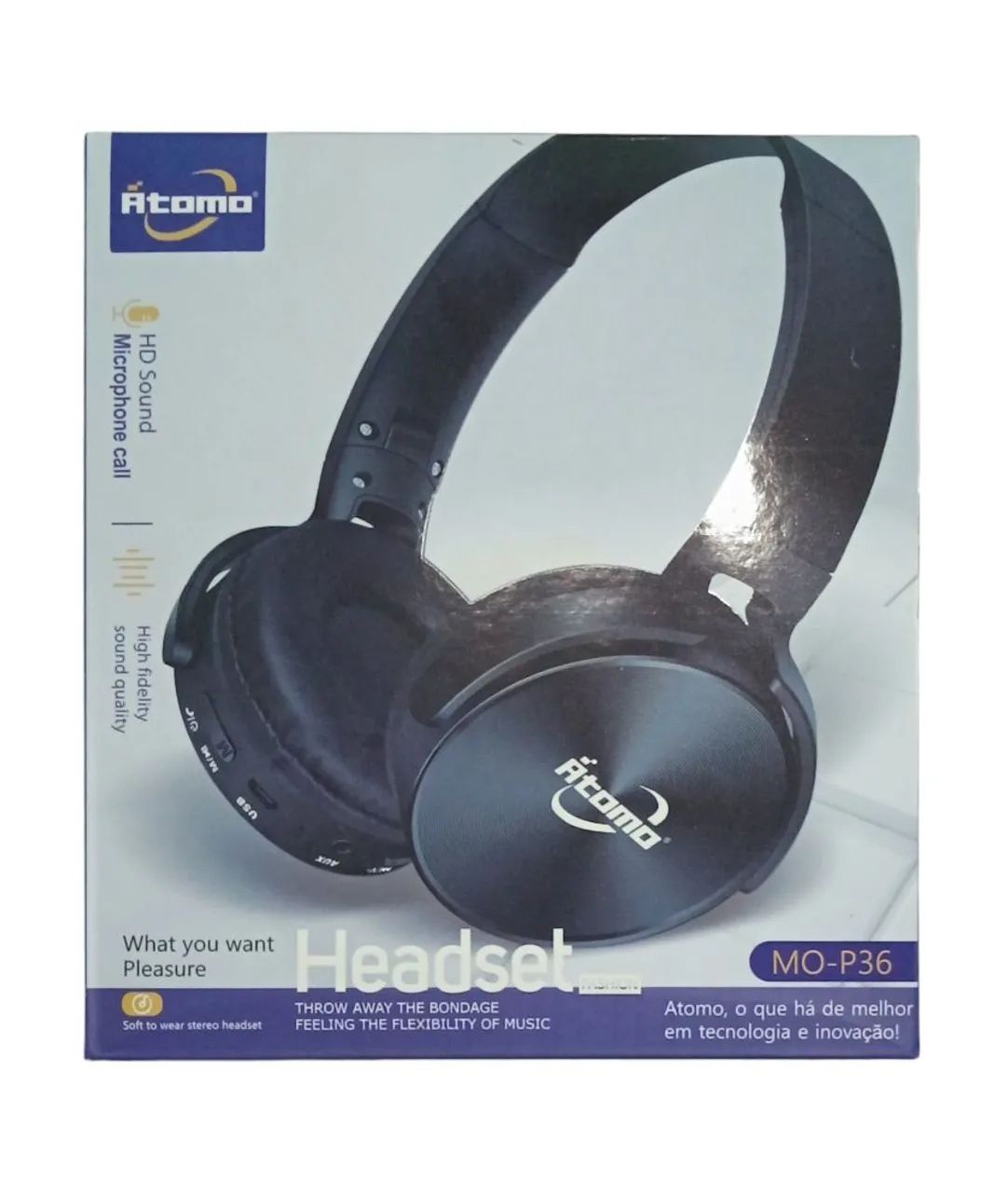 Headphone Bluetooth Átomo Original MO-P36 (Novo) - Foto 4