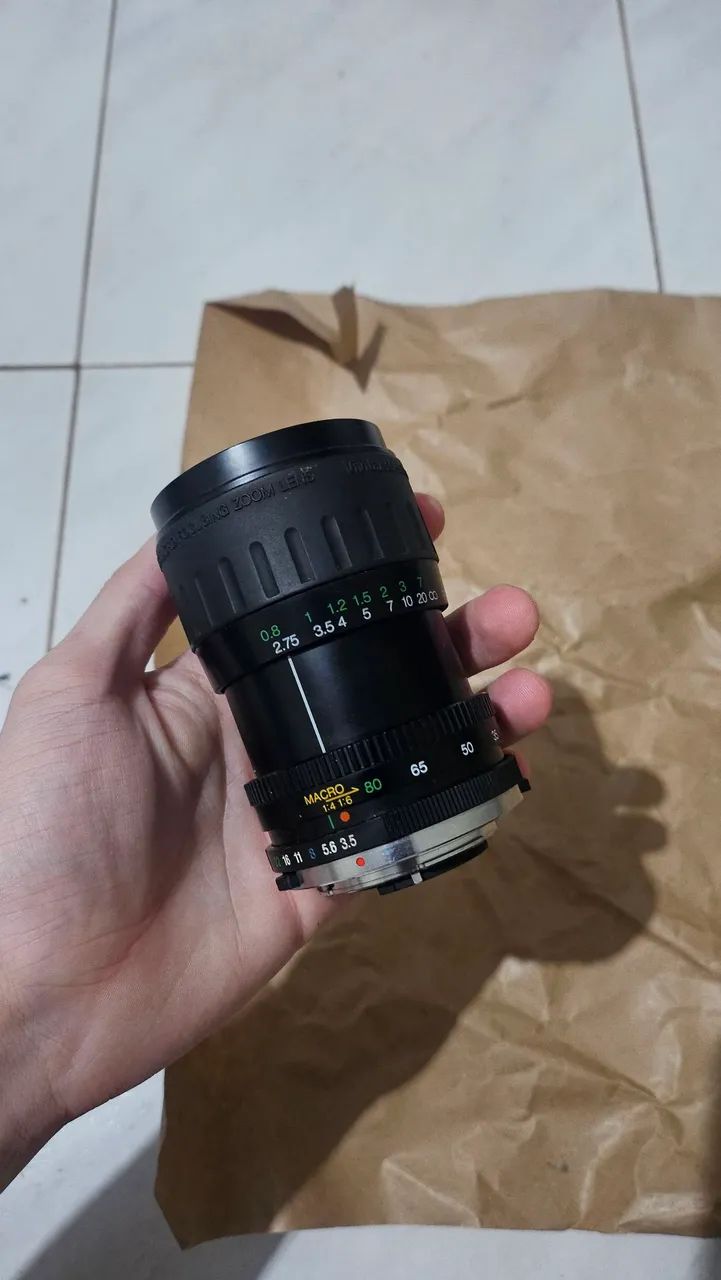 Lente Vivitar 28-80mm F3.5 para Pentax K