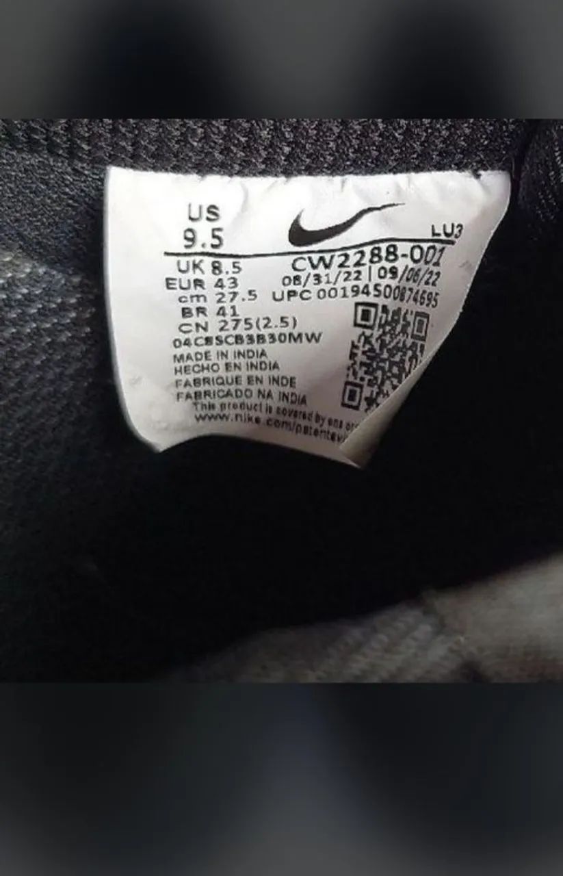 Tênis Nike Air Force 1 Preto original  - Foto 3