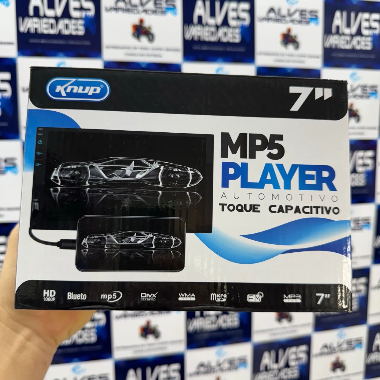Central Multimídia Mp5 Espelha Ios Android Bluetooth 