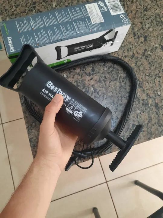 Bomba De Ar Air Hammer P/Inflável Boia Colchão Etc - Foto 2