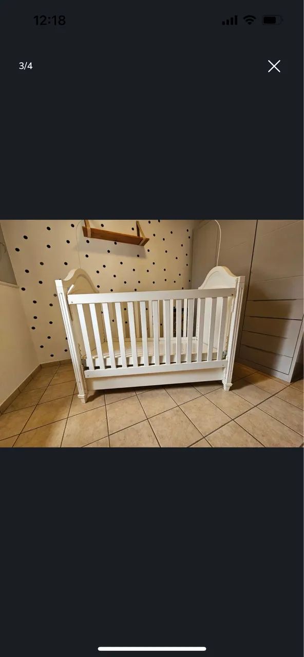 Berço lindo branco  - Foto 3