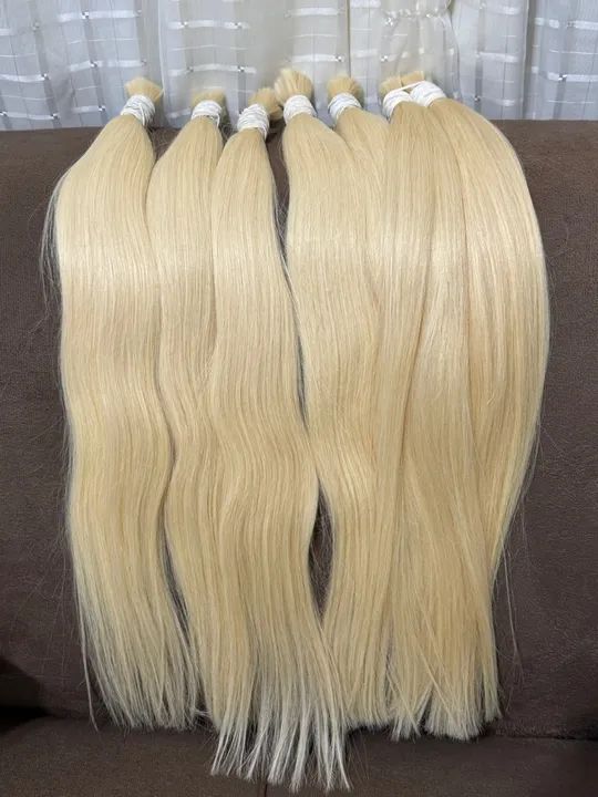 Cabelo Humano Loiro Vietnã 65 cm - Foto 5