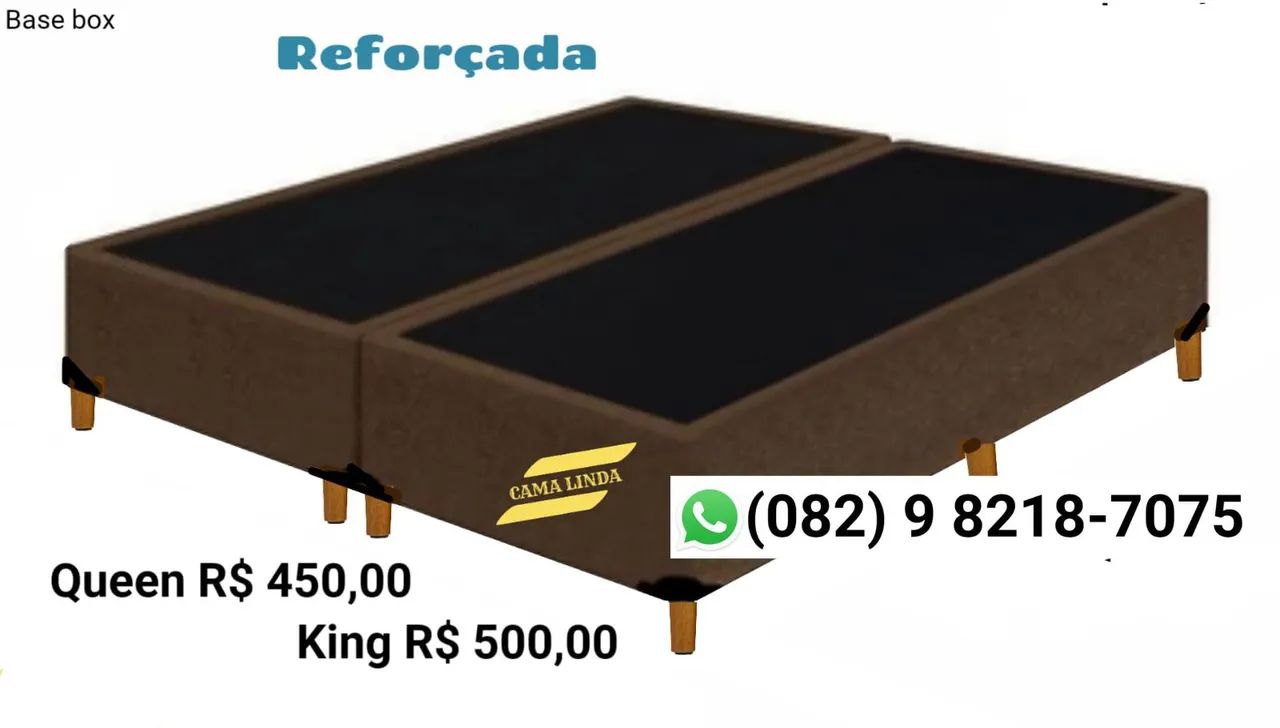 BASE COLCHÕES PUFFS CAMA BOX BAÚ ENTREGA GRÁTIS  - Foto 4