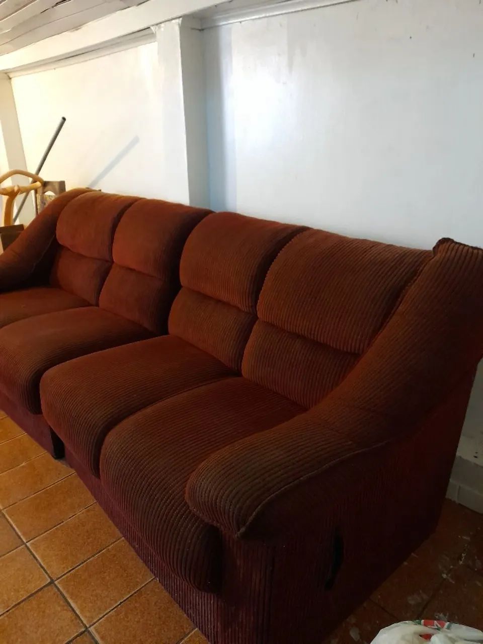 Sofá vermelho 3 partes grande - Foto 4