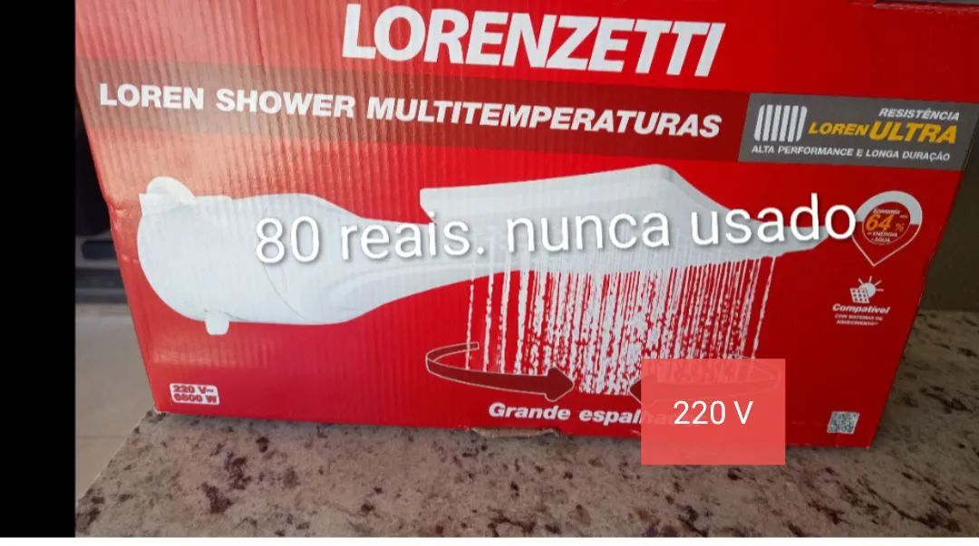 Chuveiro lorenzette 220V