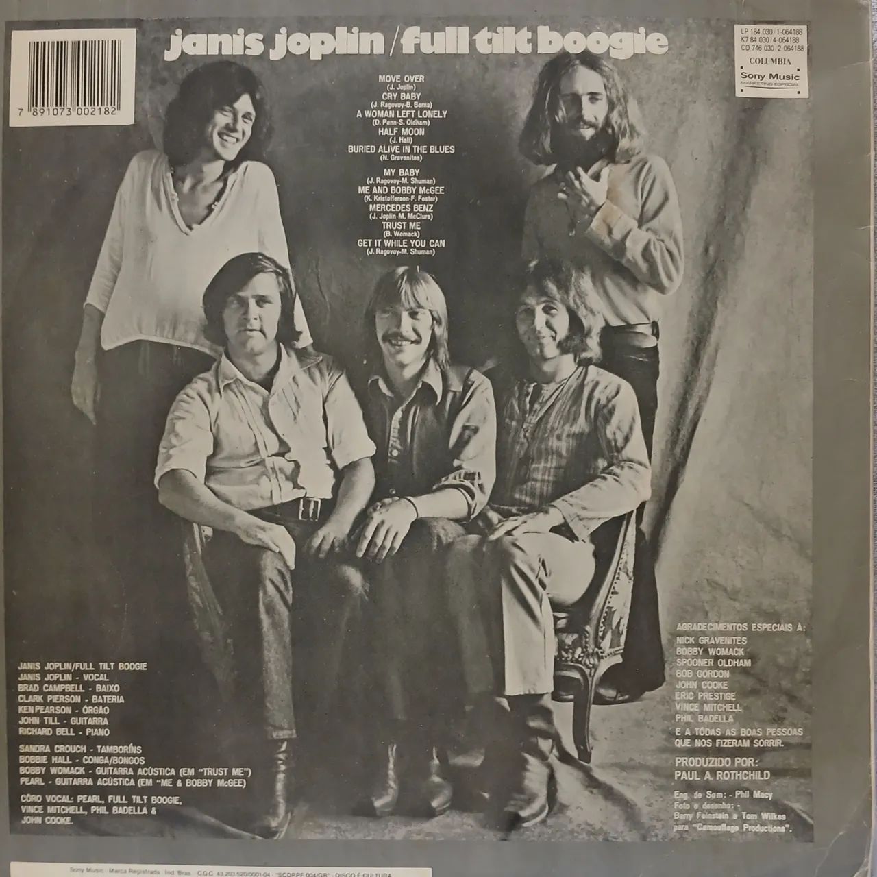 Jannis Joplin LP-Pearl-1970 - Foto 2